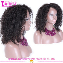China fabricante venta por mayor pelucas afro grande 100% virgen negro pelo humano brasileño cabello afro natural pelucas